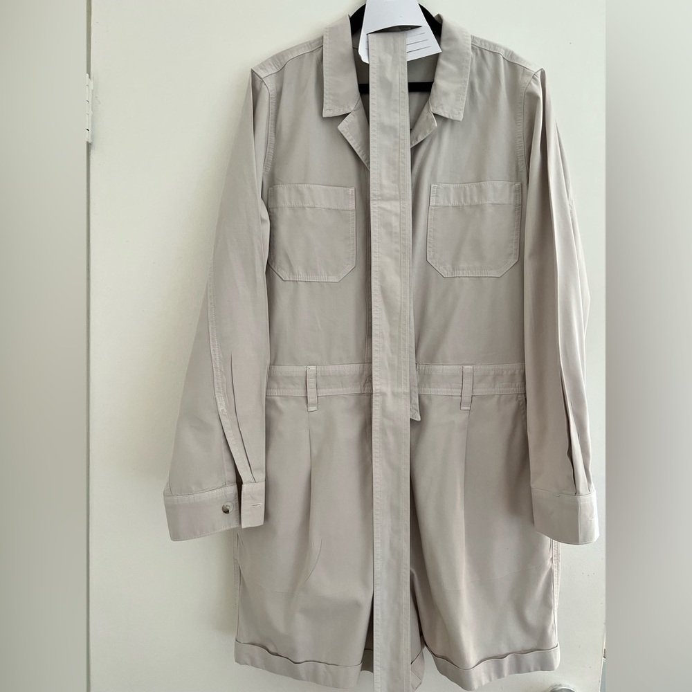 J Crew Utility Belted Jumpsuit in Khaki size 10.